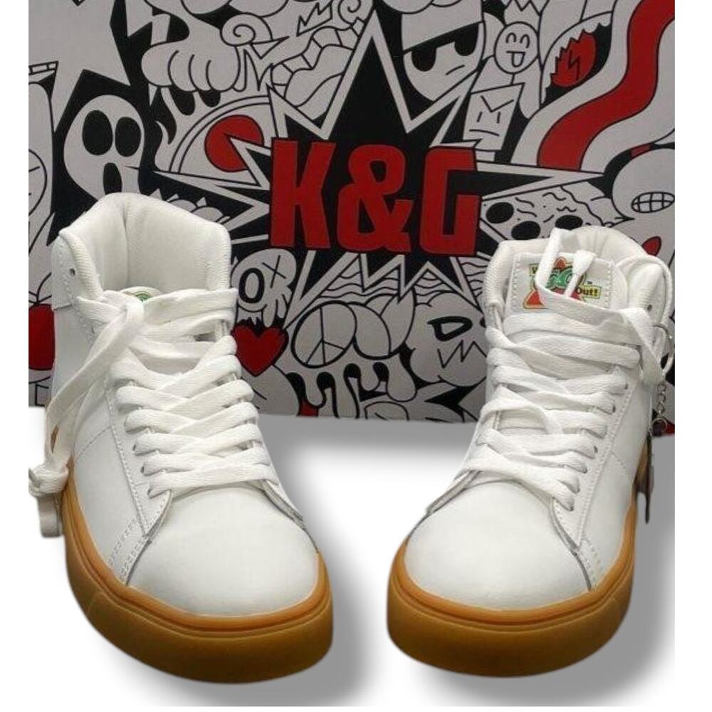Rare Garrixon x Kum & Go Ampersand 1 high top leather sneakers M5/W7 with box